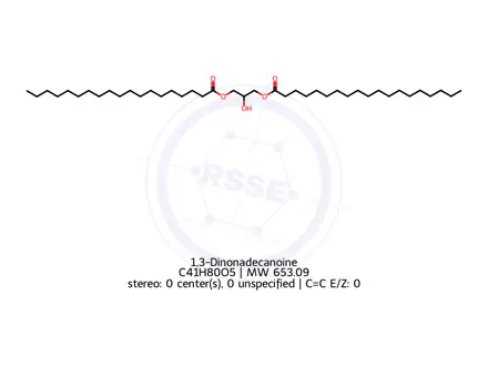 Chemical structure of 1,3-Dinonadecanoine