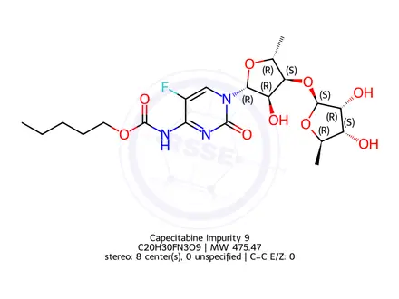 Chemical structure of Capecitabine impurity G