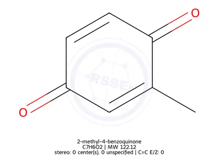 Chemical structure of 2-methyl-4-benzoquinone