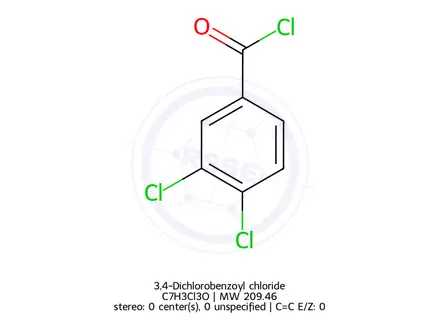 Chemical structure of 3,4-Dichlorobenzoyl chloride
