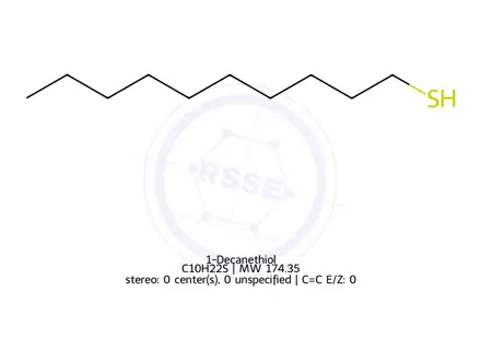Chemical structure of 1-Decanethiol