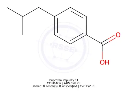 Chemical structure of Ibuprofen Impurity 11
