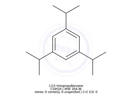 Chemical structure of 1,3,5-triisopropylbenzene