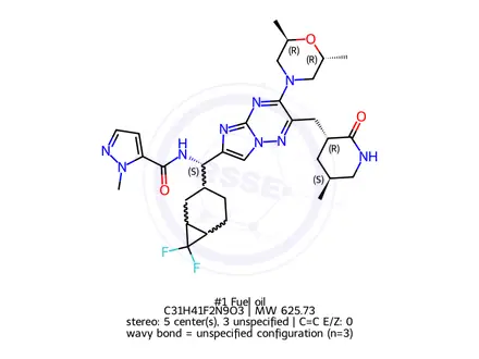 Chemical structure of #1 Fuel oil