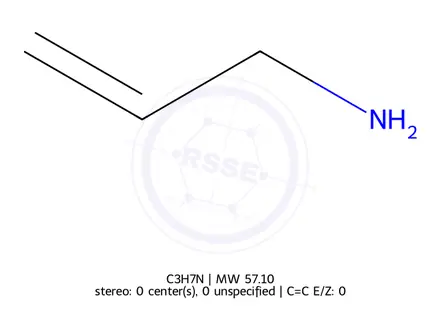 Chemical structure of Allylamine
