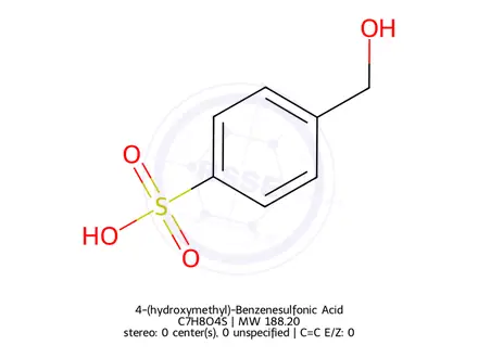 Chemical structure of 4-(hydroxymethyl)-Benzenesulfonic Acid