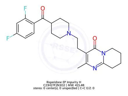 Chemical structure of Risperidone EP Impurity H