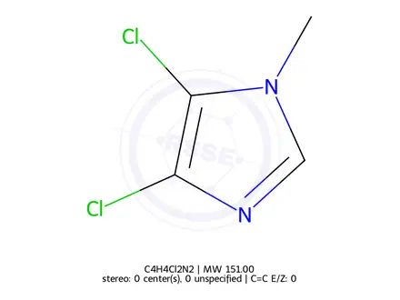 Chemical structure of 4,5-dichloro-1-methyl-1H-imidazole