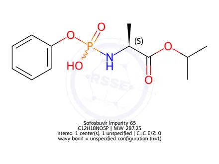 Chemical structure of Sofosbuvir Impurity 65