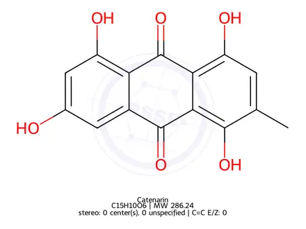 Chemical structure of Catenarin
