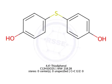 Chemical structure of 4,4'-Thiodiphenol