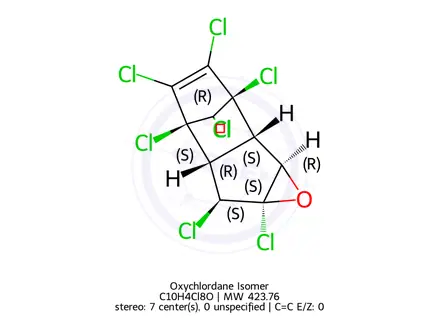 Chemical structure of Oxychlordane Isomer