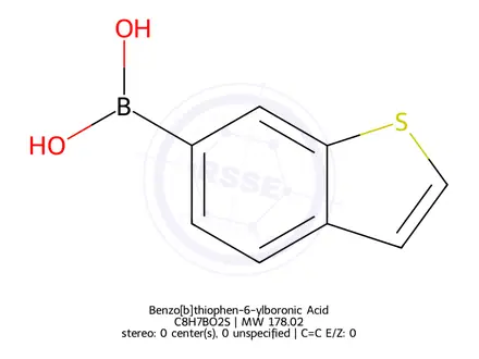 Chemical structure of Benzo[b]thiophen-6-ylboronic Acid