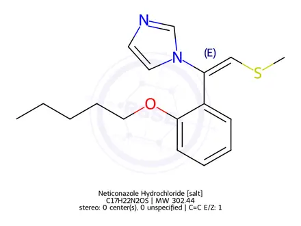 Chemical structure of Neticonazole Hydrochloride