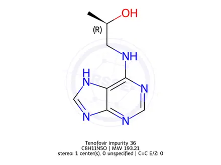 Chemical structure of Tenofovir impurity 36