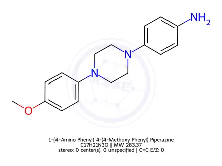 Chemical structure of Itraconazole Impurity 25