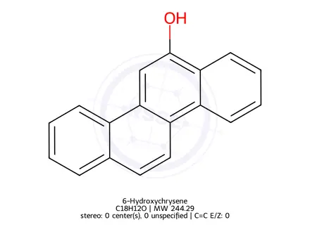 Chemical structure of 6-Hydroxychrysene