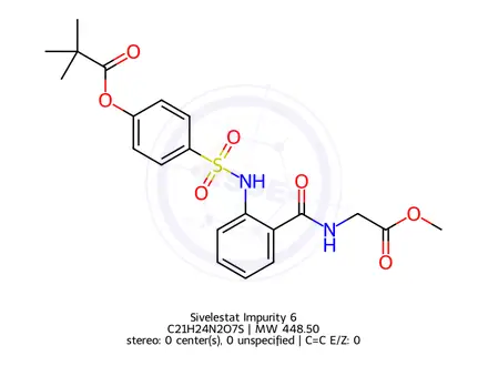 Chemical structure of Sivelestat Impurity 6