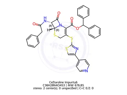 Chemical structure of Ceftaroline Impurity6
