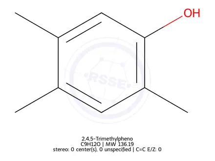 Chemical structure of 2,4,5-Trimethylpheno