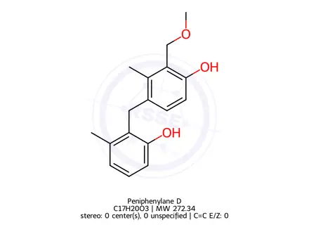 Chemical structure of Peniphenylane D