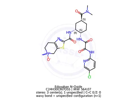 Chemical structure of Edoxaban N-Oxide