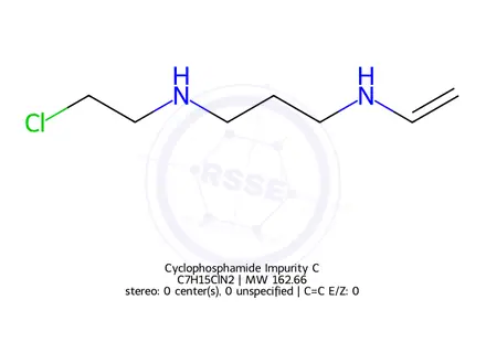 Chemical structure of Cyclophosphamide Impurity C