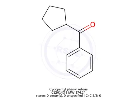 Chemical structure of Cyclopentyl phenyl ketone