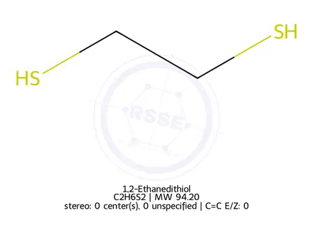 Chemical structure of 1,2-Ethanedithiol