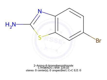 Chemical structure of 2-Amino-6-bromobenzothiazole