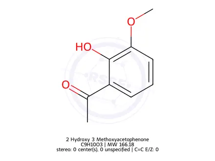 Chemical structure of 2-Hydroxy-3-methoxyacetophenone