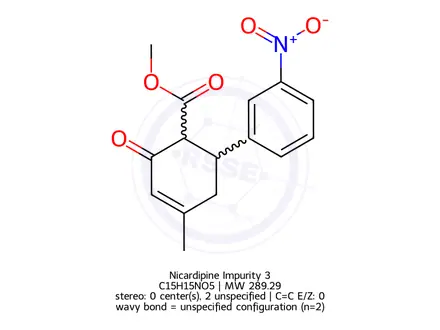 Chemical structure of Nicardipine Impurity 3