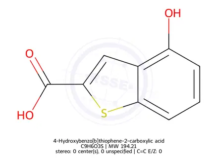Chemical structure of 4-Hydroxybenzo[b]thiophene-2-carboxylic acid