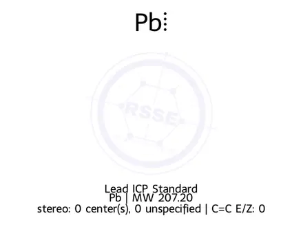 Chemical structure of Lead ICP Standard