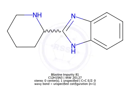 Chemical structure of Bilastine Impurity 81