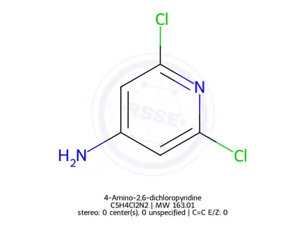 Chemical structure of 4-Amino-2,6-dichloropyridine