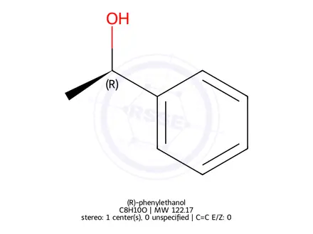 Chemical structure of (R)-phenylethanol