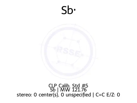 Chemical structure of Antimony ICP Standard