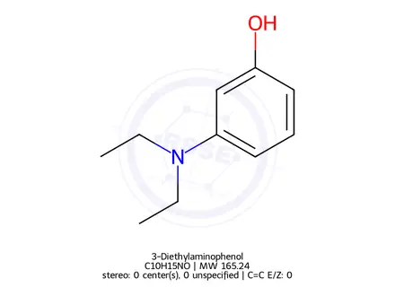 Chemical structure of 3-Diethylaminophenol