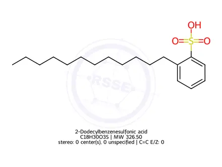 Chemical structure of 2-Dodecylbenzenesulfonic acid