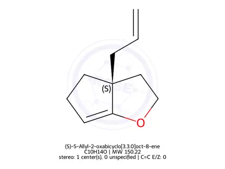 Chemical structure of (S)-5-Allyl-2-oxabicyclo[3.3.0]oct-8-ene