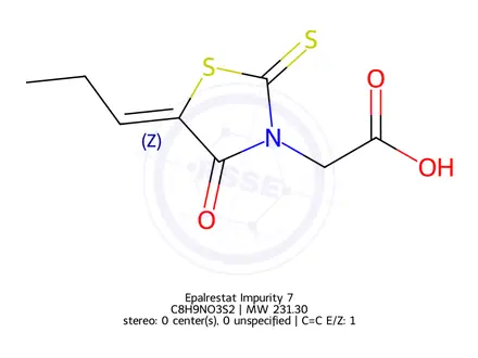 Chemical structure of Epalrestat Impurity 7