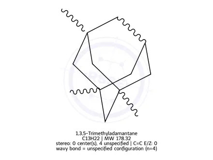 Chemical structure of 1,3,5-Trimethyladamantane
