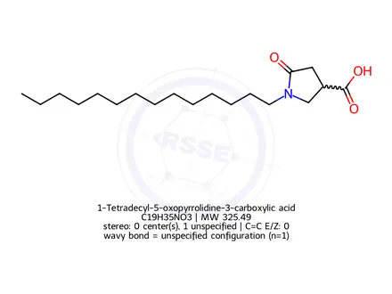 Chemical structure of 1-Tetradecyl-5-oxopyrrolidine-3-carboxylic acid