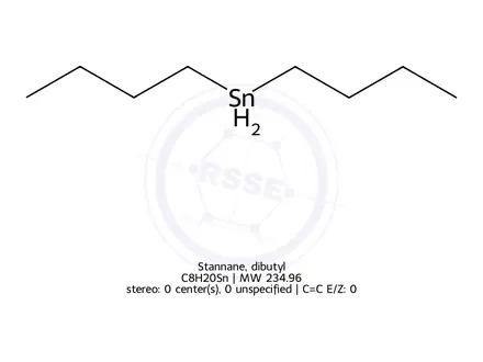 Chemical structure of Stannane, dibutyl-