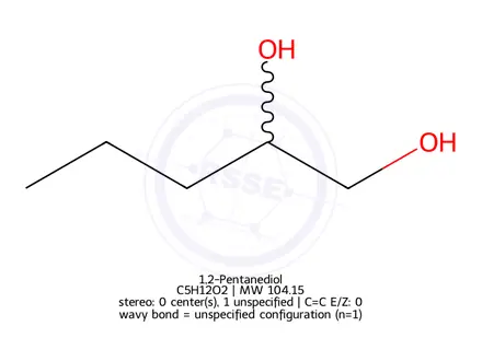 Chemical structure of 1,2-Pentanediol