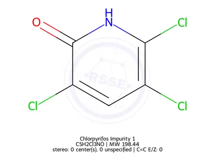 Chemical structure of Chlorpyrifos Impurity 1