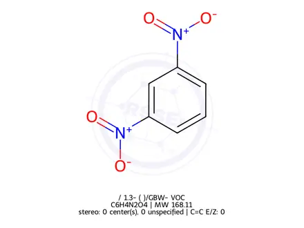 Chemical structure of m-Dinitrobenzene