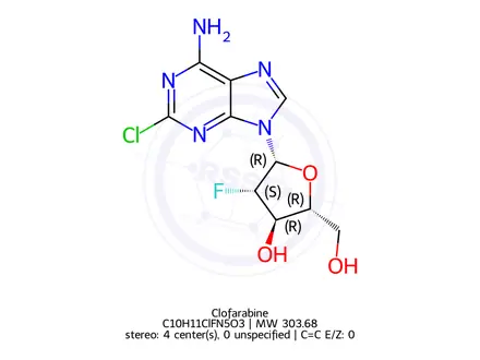 Chemical structure of Clofarabine