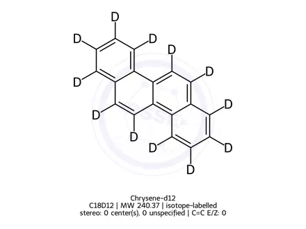 Chemical structure of Chrysene-d12